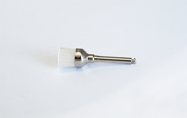 Latch Type Prophy Brush; Flat Head (White) - 100/box