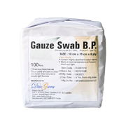 Plain Gauze Swabs - 100 pack - Choose from various sizes 10x10 cm