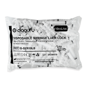 Diaject Disposable Luer Lock Syringe 100/box (Select Size)