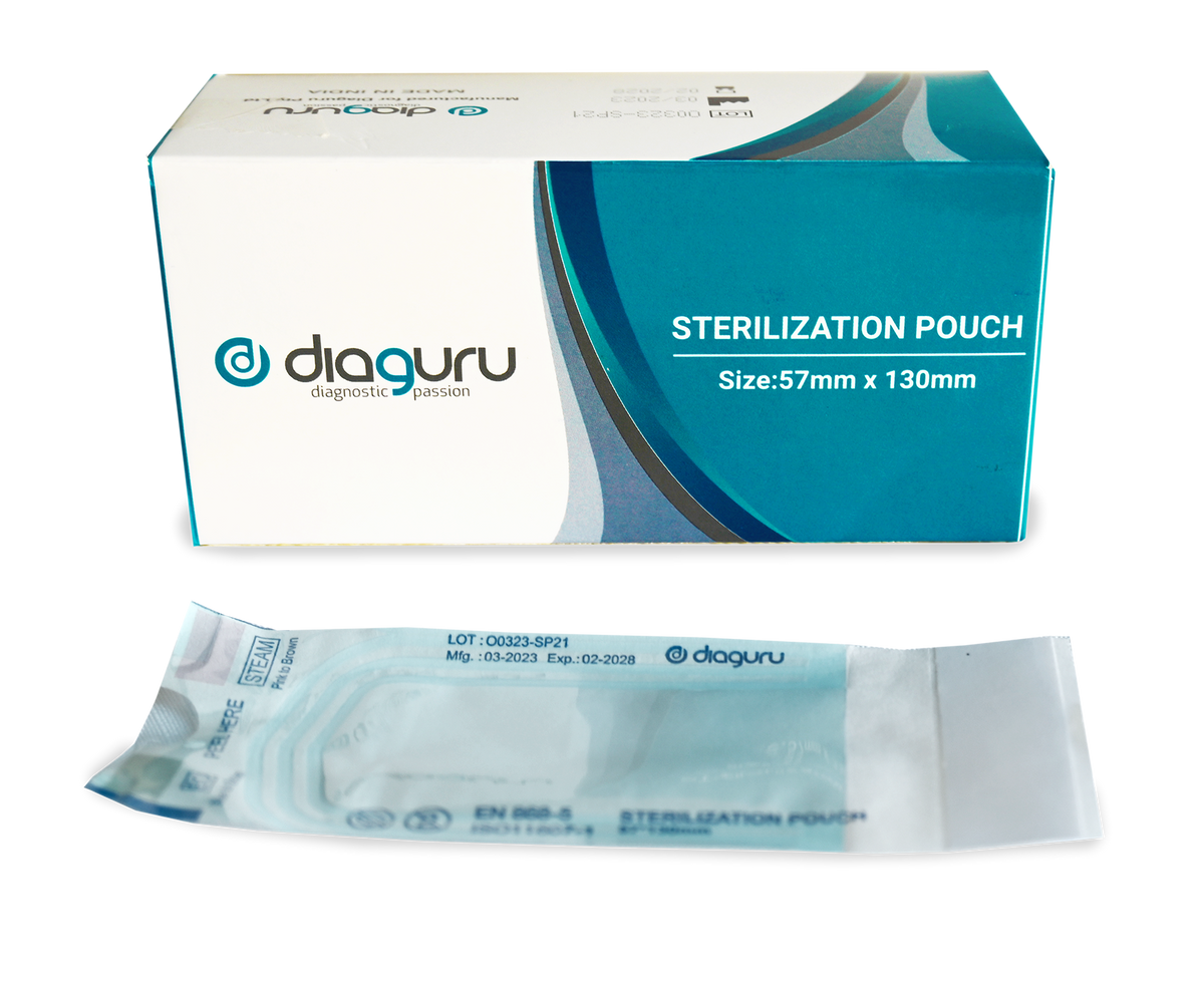 DiaGuru Self Sealing Sterilisation Pouches – Pack of 200