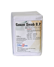 DiaGuru Plain Gauze Swabs – Pack of 100