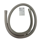A-dec dental chiar 300/400/500 HVE Tubing 15mm HVE w/Tailpiece and 11mm top with metal reducer, Suction, Grey, Ribbed, 1.3m (52")