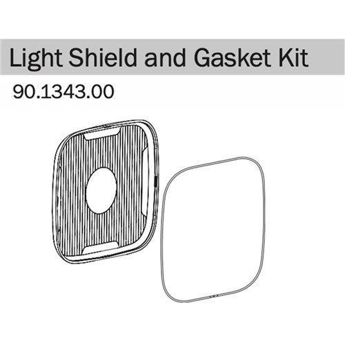 LENS SHIELD+GASKET, LED LIGHTS