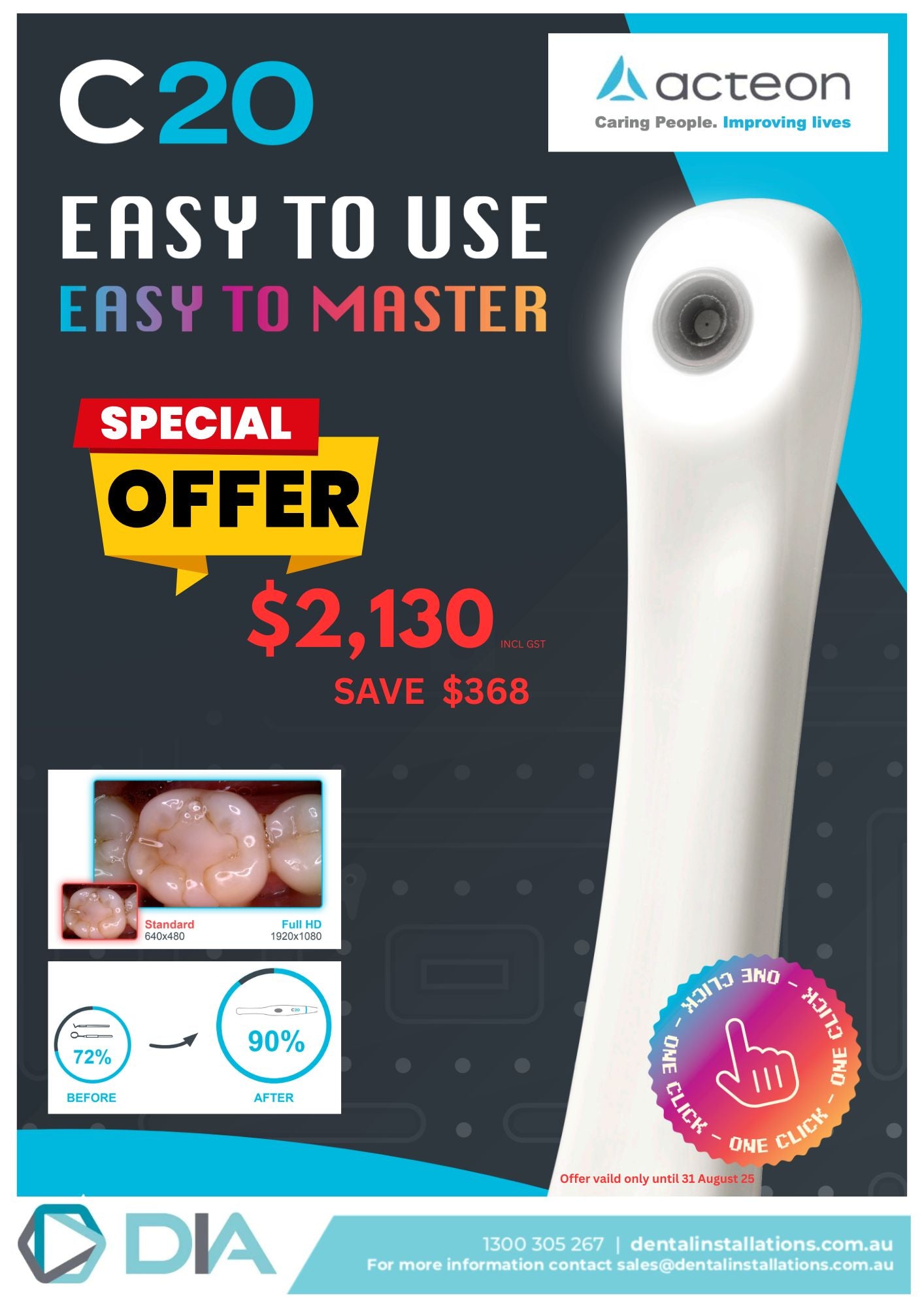 C20 Full HD Intraoral camera