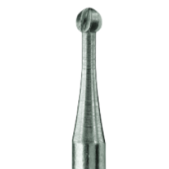Alston-Prima Steel Round Burs #5; Diameter 1.6mm. Pack of 6