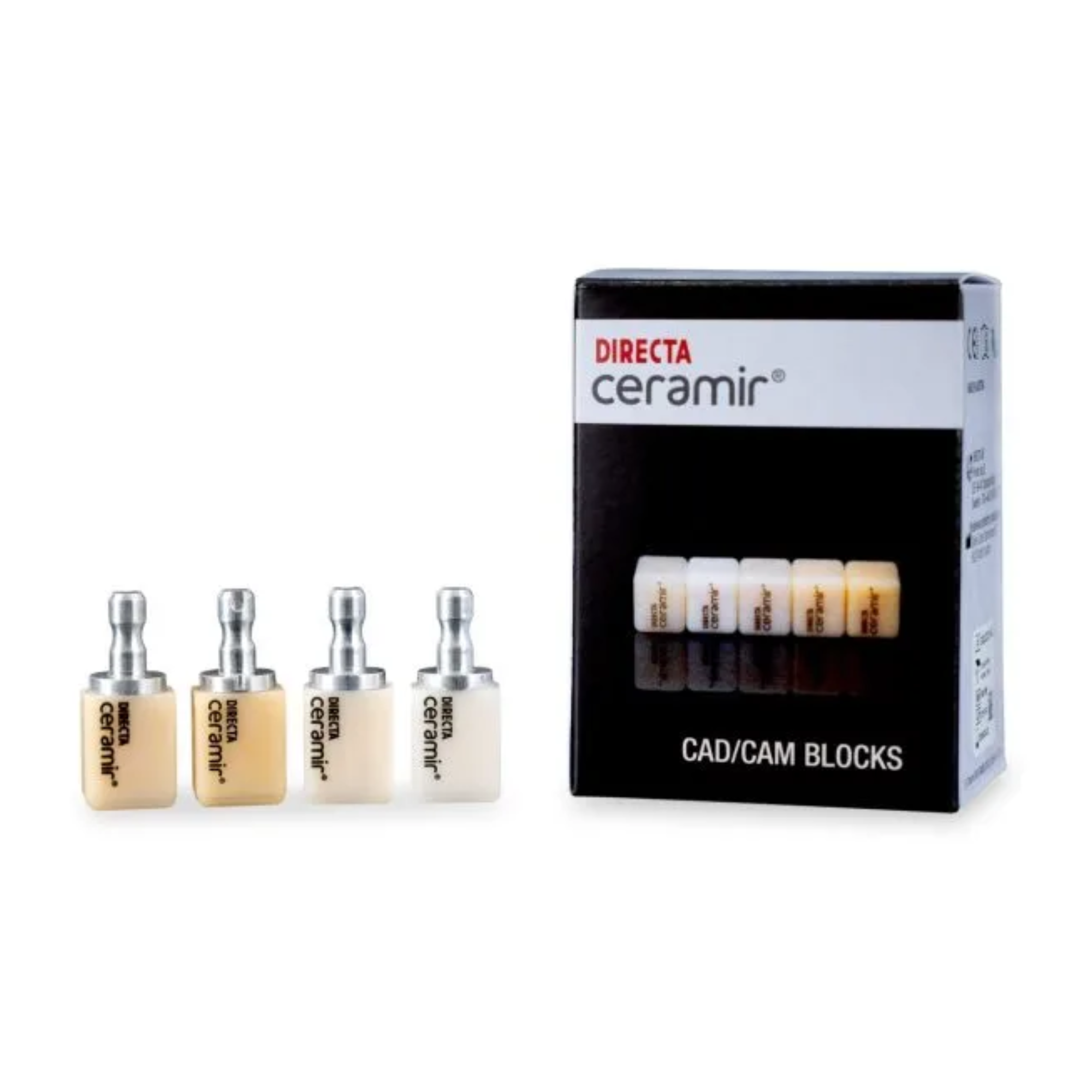 Directa Ceramir CAD/CAM C-Block A2 Shade (Chroma) - 12 × 14 × 18 mm - Pack of 5