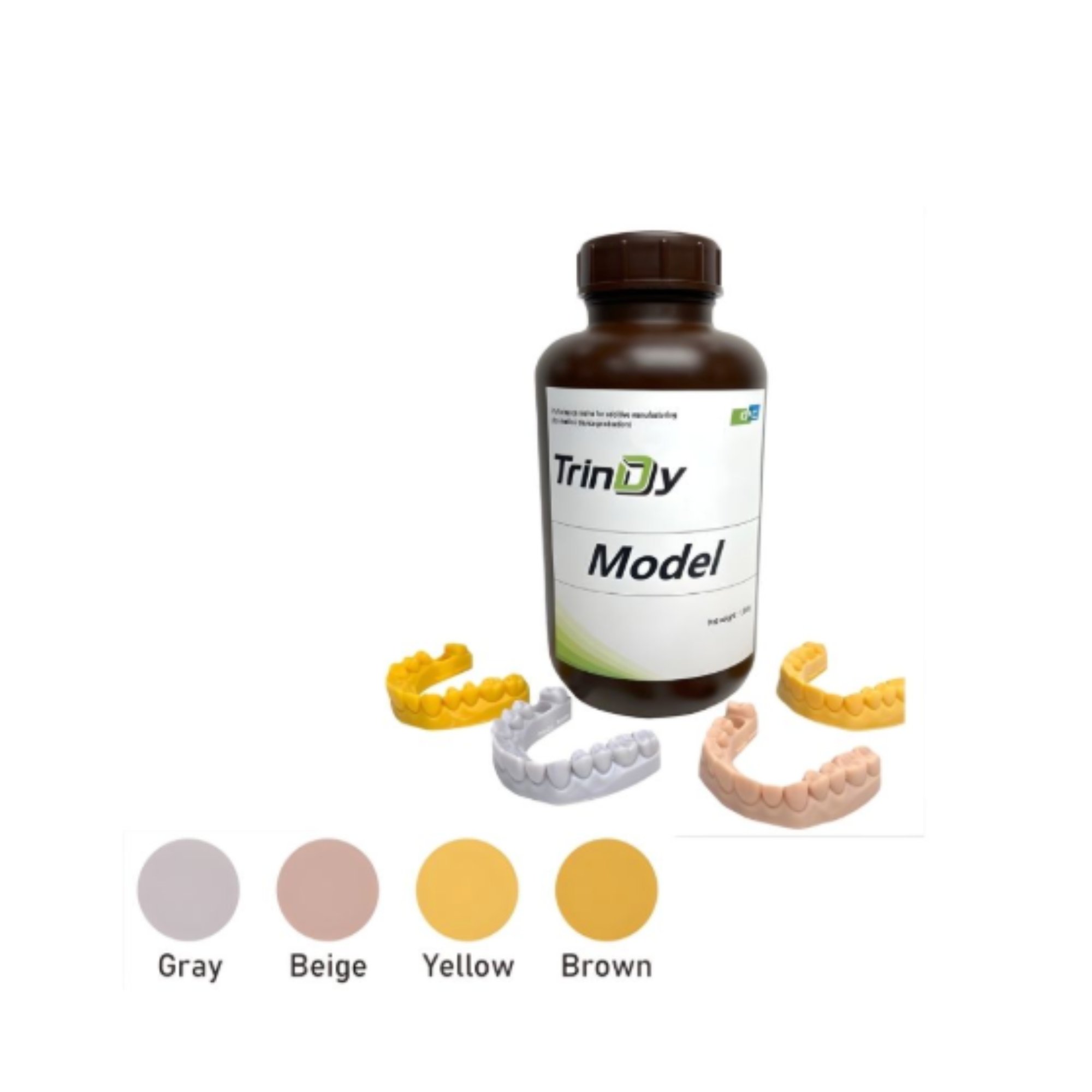 Yamahachi Dental TrinDy Model 3D Printing Resin for Dental Models - Gallon - Brown - 3.8 kg