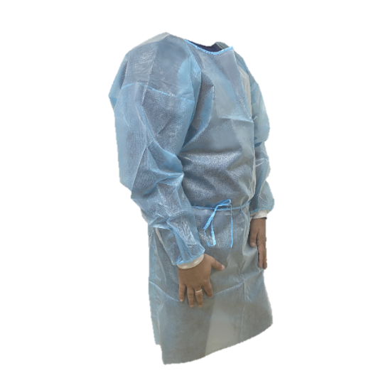 Polypropylene Isolation Gown Tie Back 30 GSM ASTM Level 1