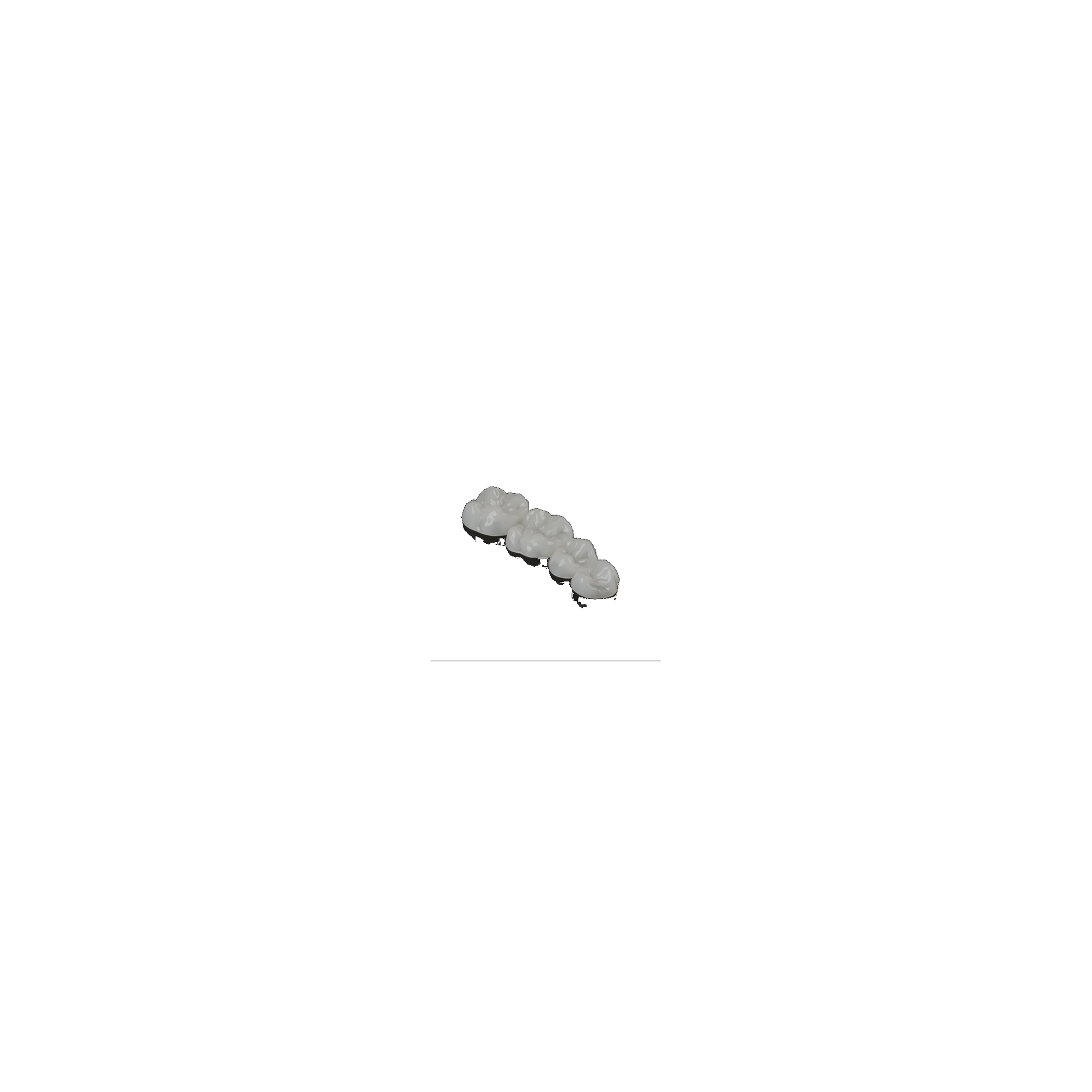 edelweiss Dentistry 4 OcclusionVD Refill Set: 47-44 Large Lower (1x 47, 46, 45, 44 L)