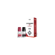 FGM Dental Whiteness HP 35% – Kit for 18 applications – 1x 10g bottle 35% Hydrogen Peroxide + 1x 5g bottle Thickener + 1x 2g bottle Neutralize + 1x spatula + 1x container for gel preparation + 1x 2g syringe Topdam + Tips