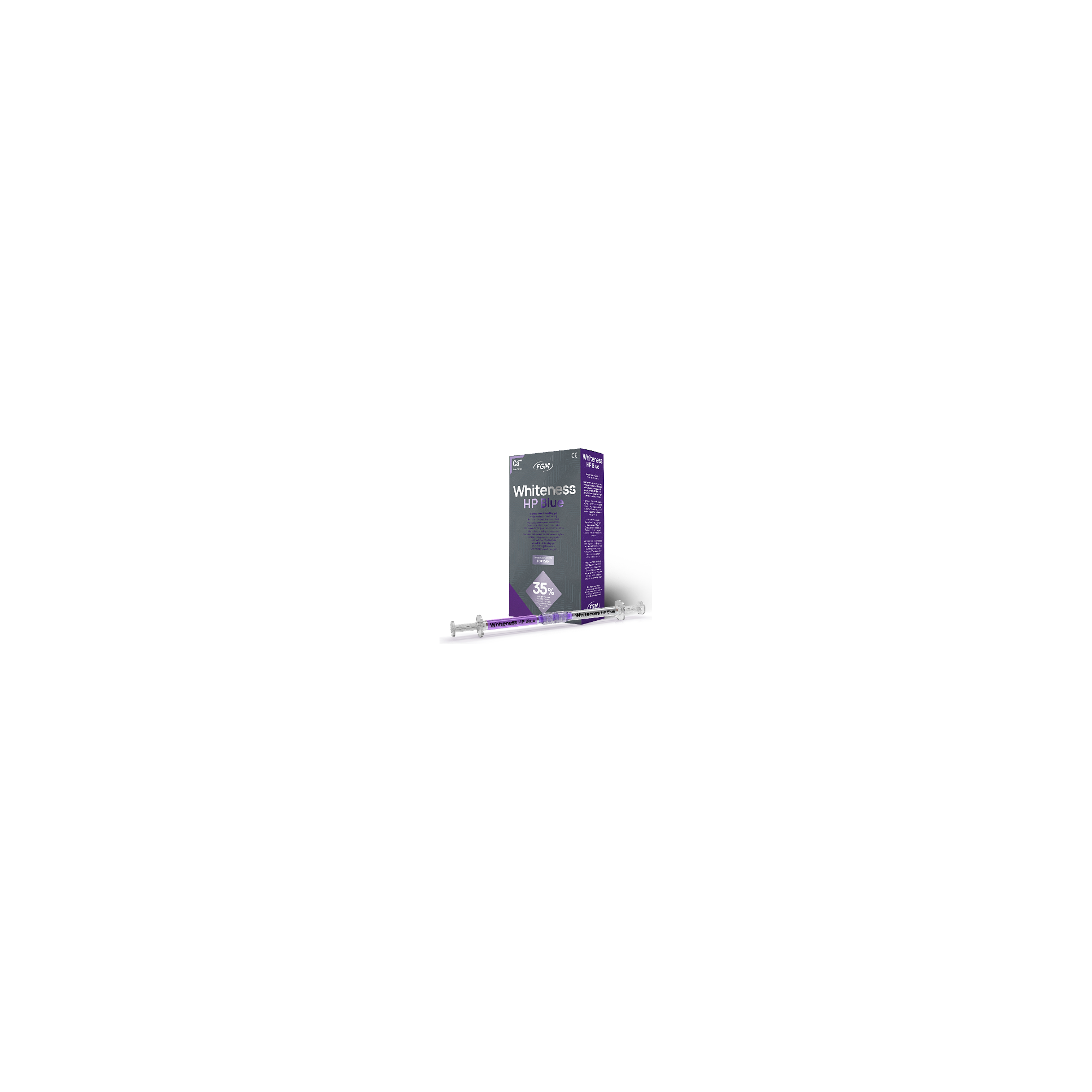FGM Dental Whiteness HP Blue 35% – Kit – 6x 1.2g couple-type syringe 35% Hydrogen Peroxide + 6x applicator tips + 1x 2g syringe Topdam + 1x 2g bottle Neutralize + 6x coupling adapters
