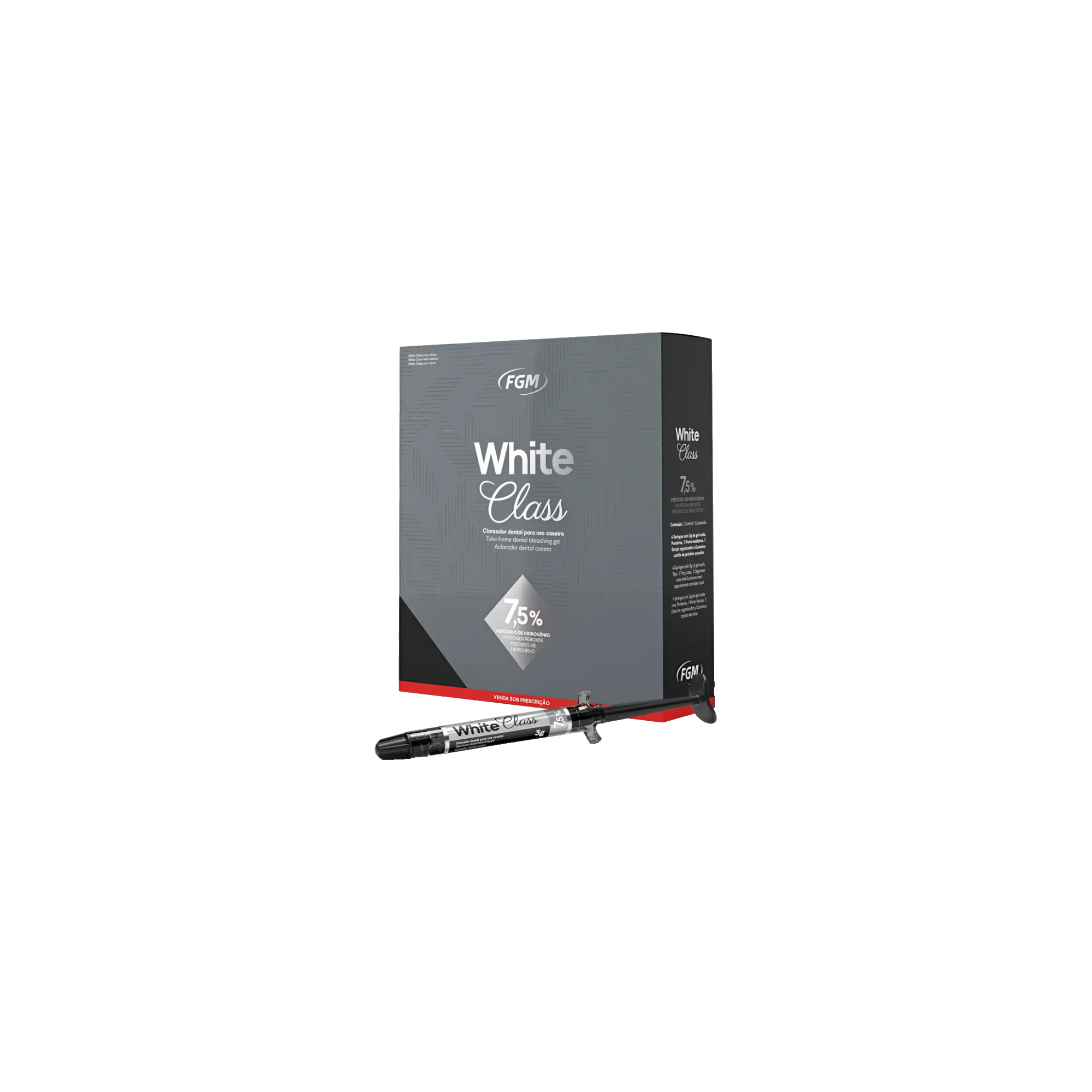 FGM Dental White Class 7.5% – Multipack – 50x 3g syringes 7.5% Hydrogen Peroxide