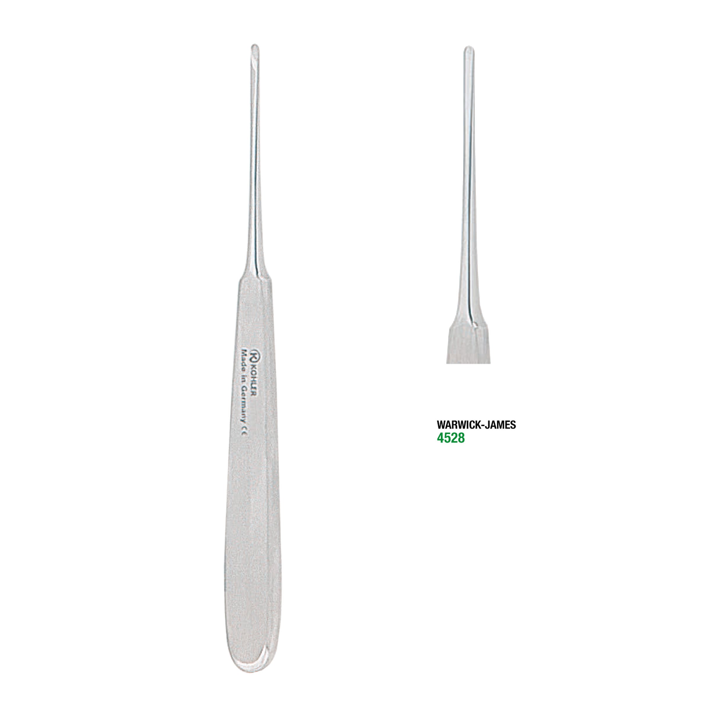 Kohler Dental Root Elevators Warwick-James straight