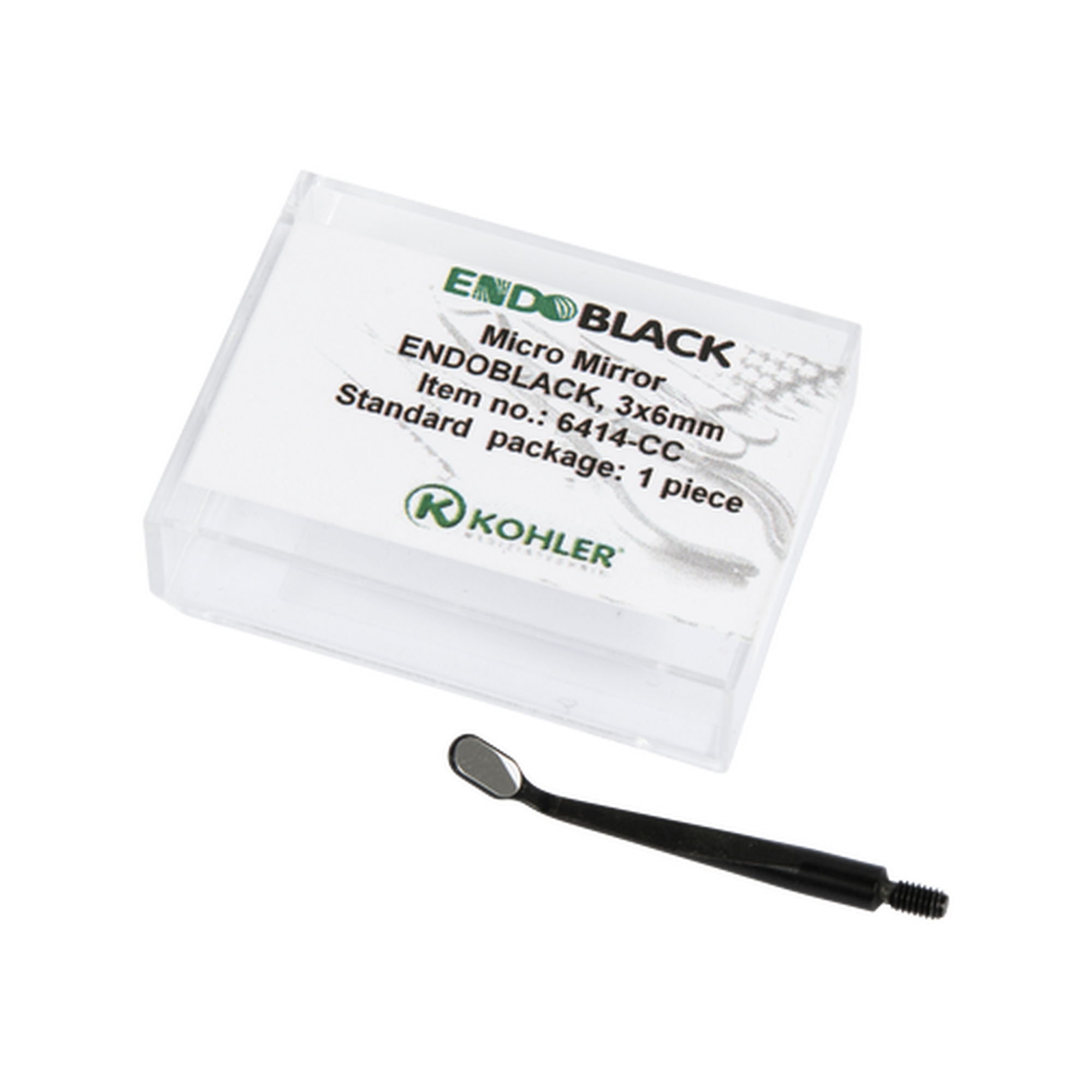 Kohler Dental ENDOBLACK 3 x 6 mm oval micro mouth mirror