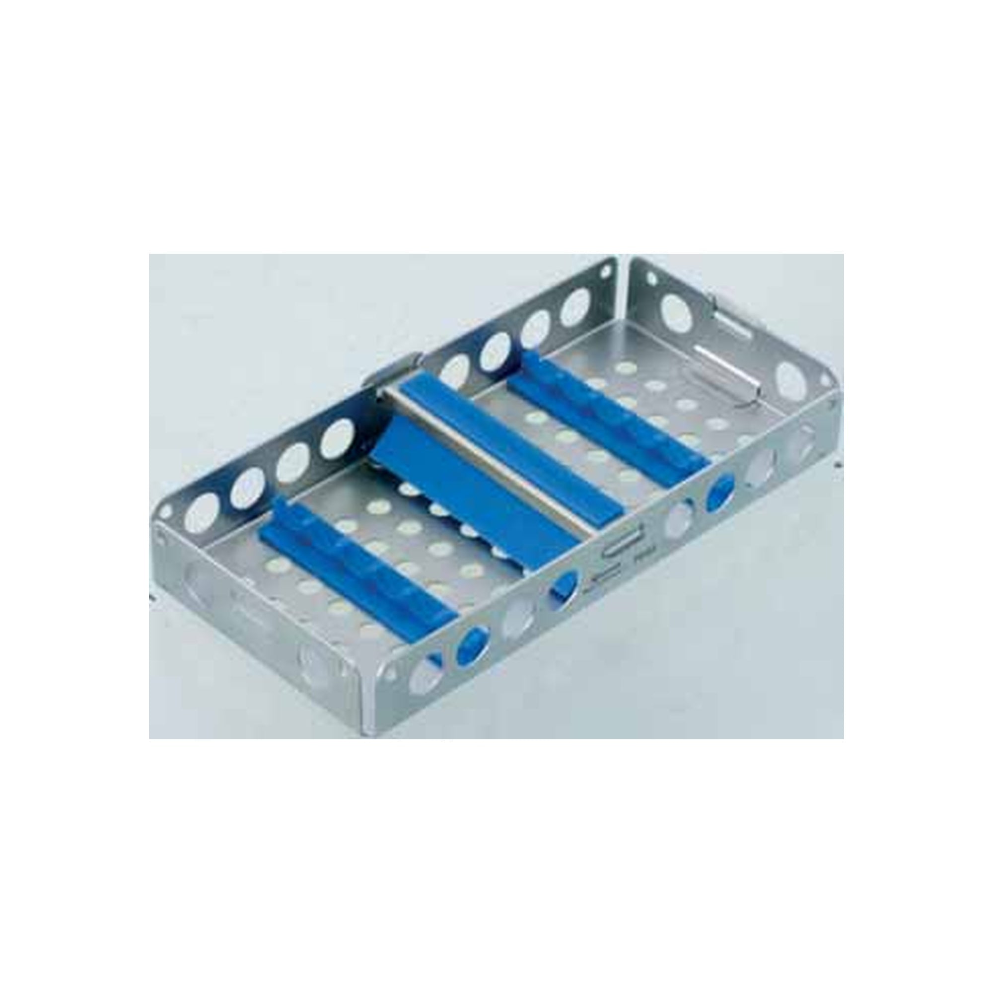 Kohler Dental Steritray MINI transverse bar tray blue 180 x 87 x 25 mm