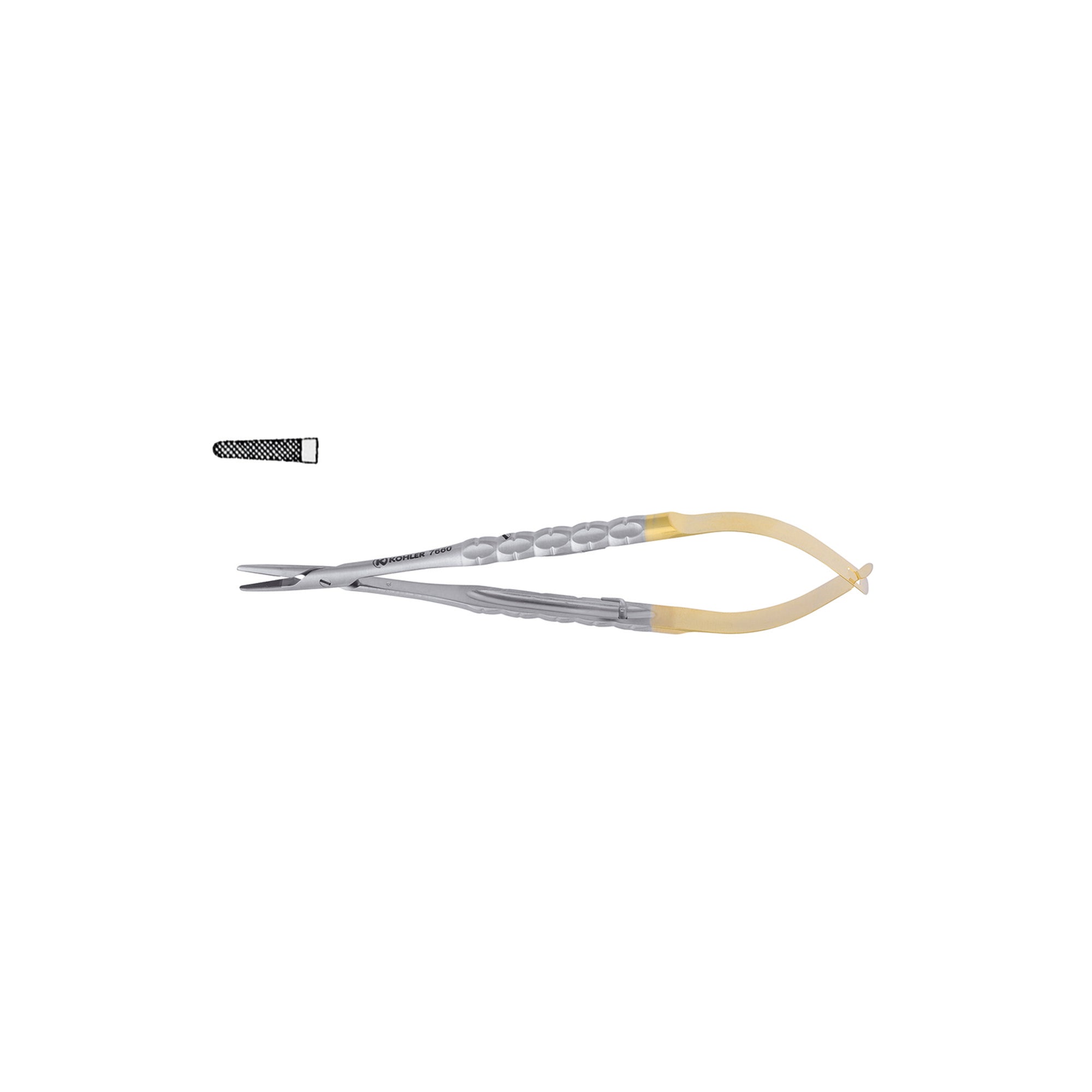 Kohler Dental TRINOVO Castroviejo TC needle holder 14 cm