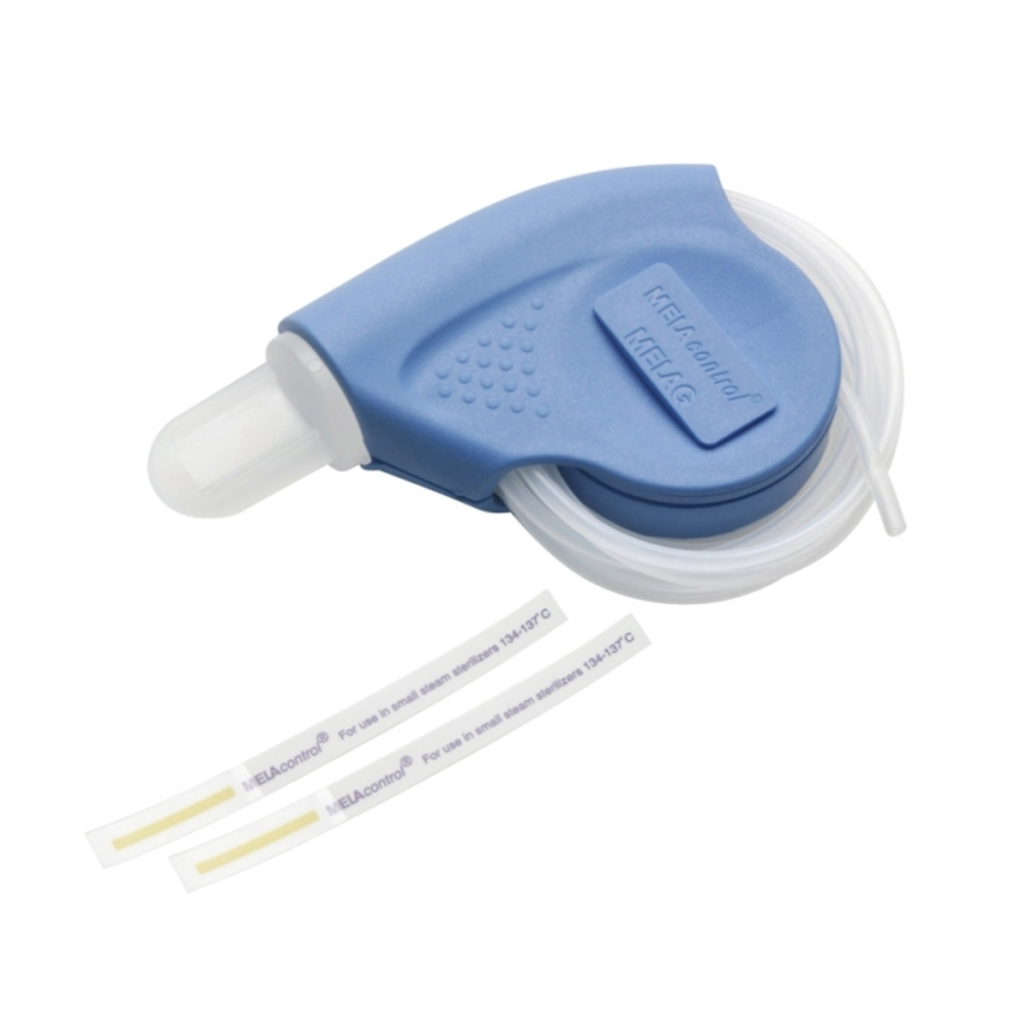 MELAcontrol Helix Test Device MELAcontrol is a Helix indicator system to be used for "Class B" autoclaves. The kit includes the MELAcontrol Helix test-body and 250 indicator strips. The MELAcontrol Helix device simulates hollow, long, narrow-bore devices and instruments.