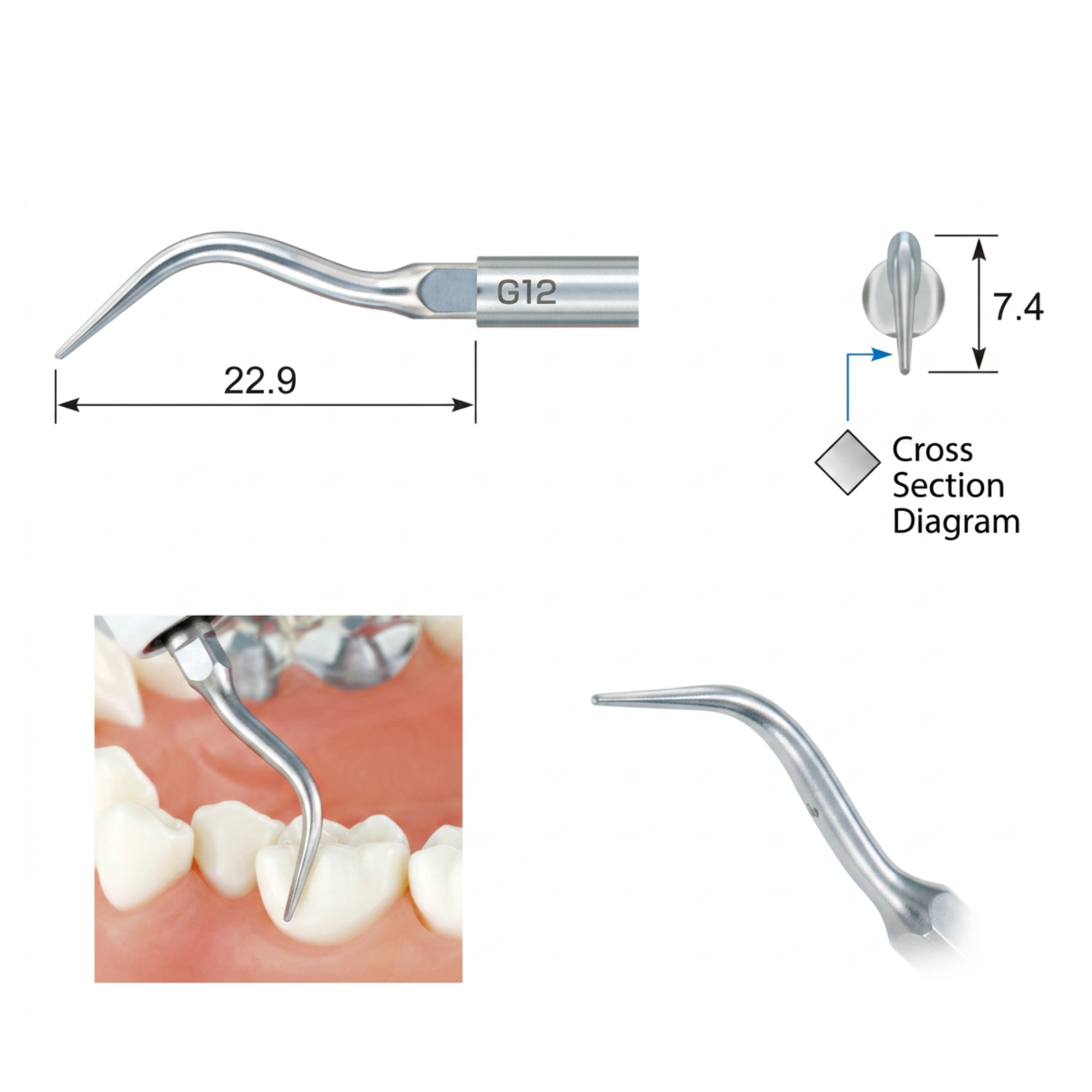 NSK G12 Scaling Tip For NSK Varios Ultrasonic Scaler & Satelec scaler