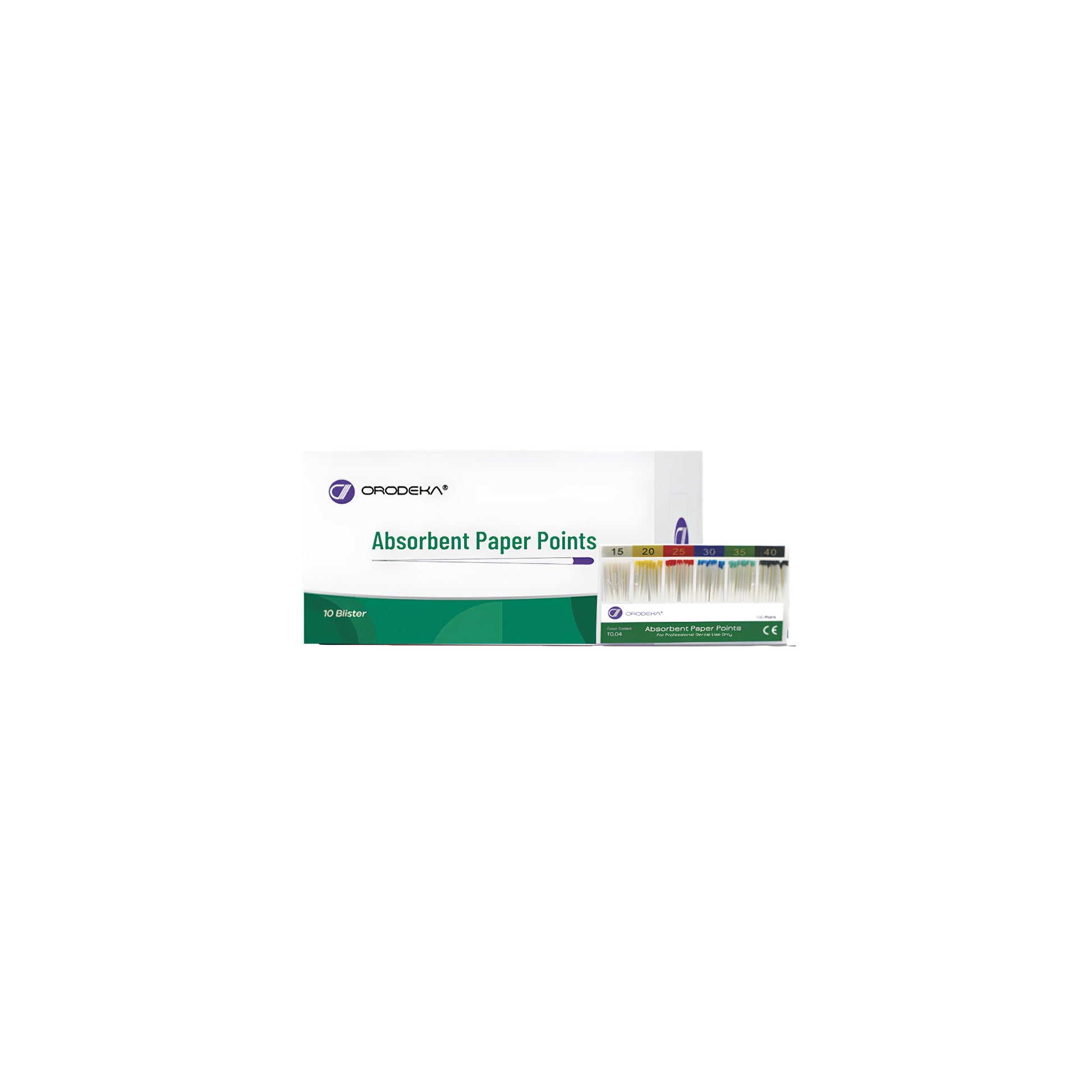 Orodeka® 0.02 mm Taper Paper Points, #45 - #80 - Box/200