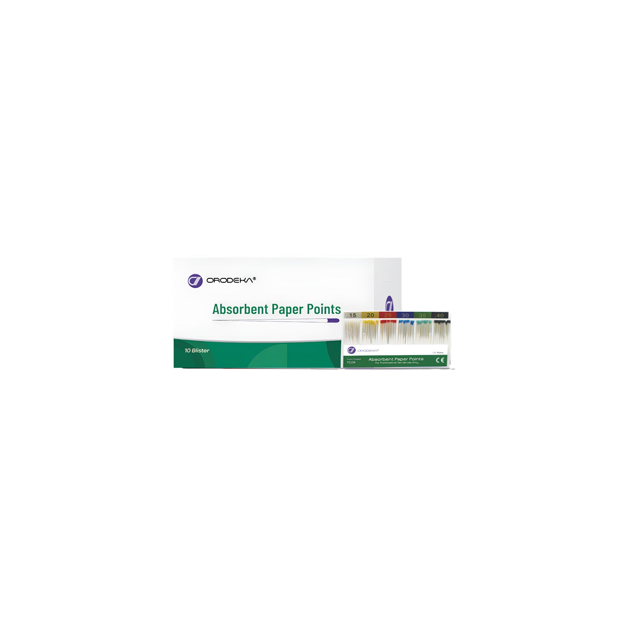 Orodeka® 0.02 mm Taper Paper Points, #45 - #80 - Box/200