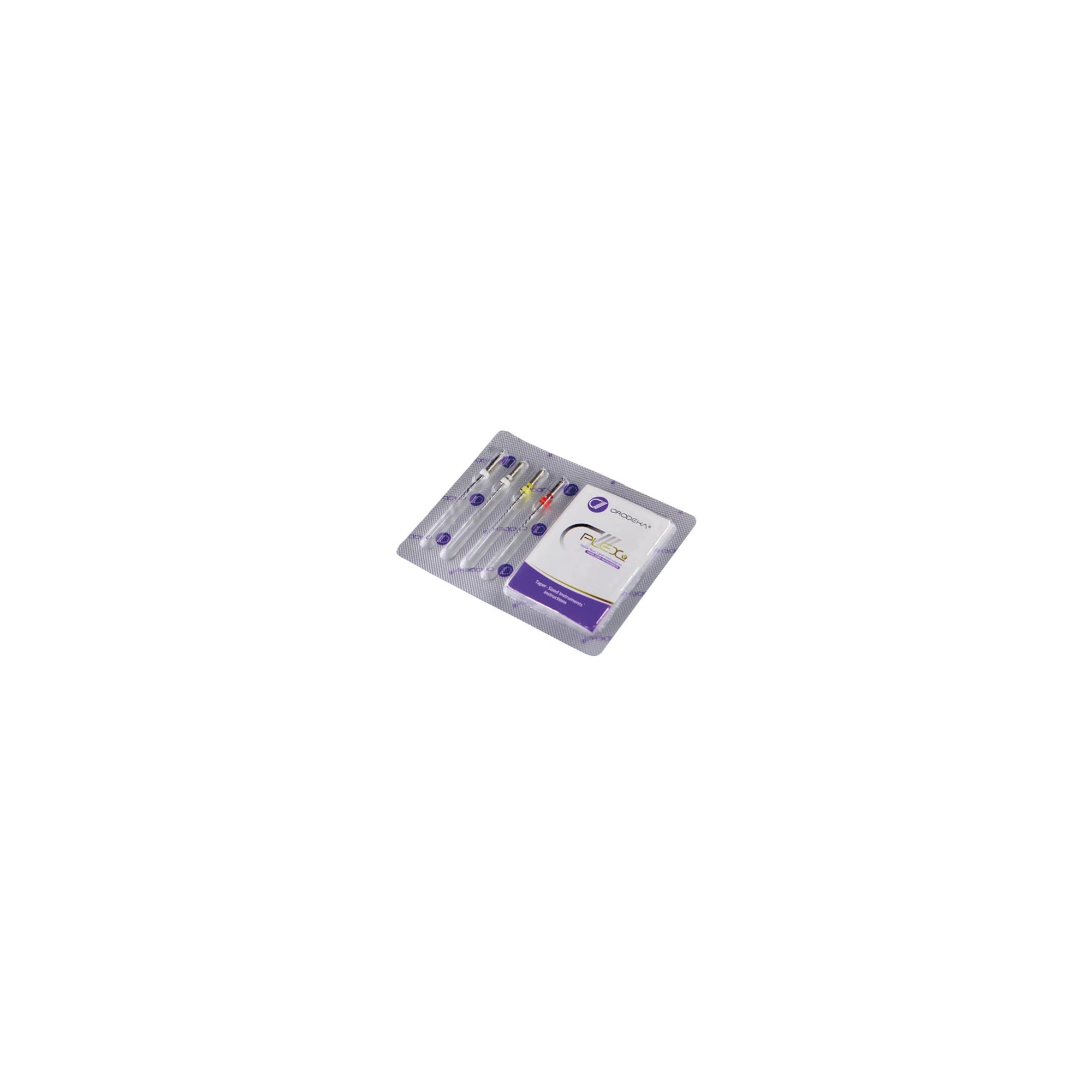 Orodeka® .06 Plex V Rotary File Set for Easy Canals - 21 mm - Blister/4 1x 15/.08 Orefice Opener, 19 mm + 1x 15/0.03 Path
