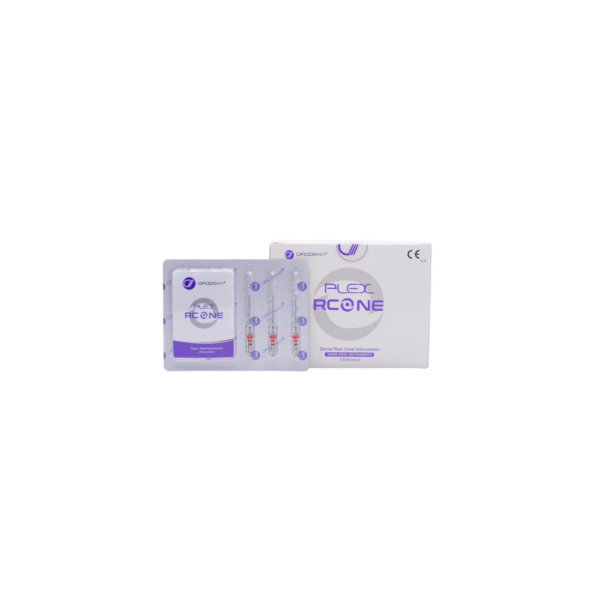 Orodeka® Plex RC One Reciprocating File Set - 25 mm - Blister/3 1x 25/.06 File, 25 mm + 1x 40/0.05 File, 25 mm + 1x 50/0.04