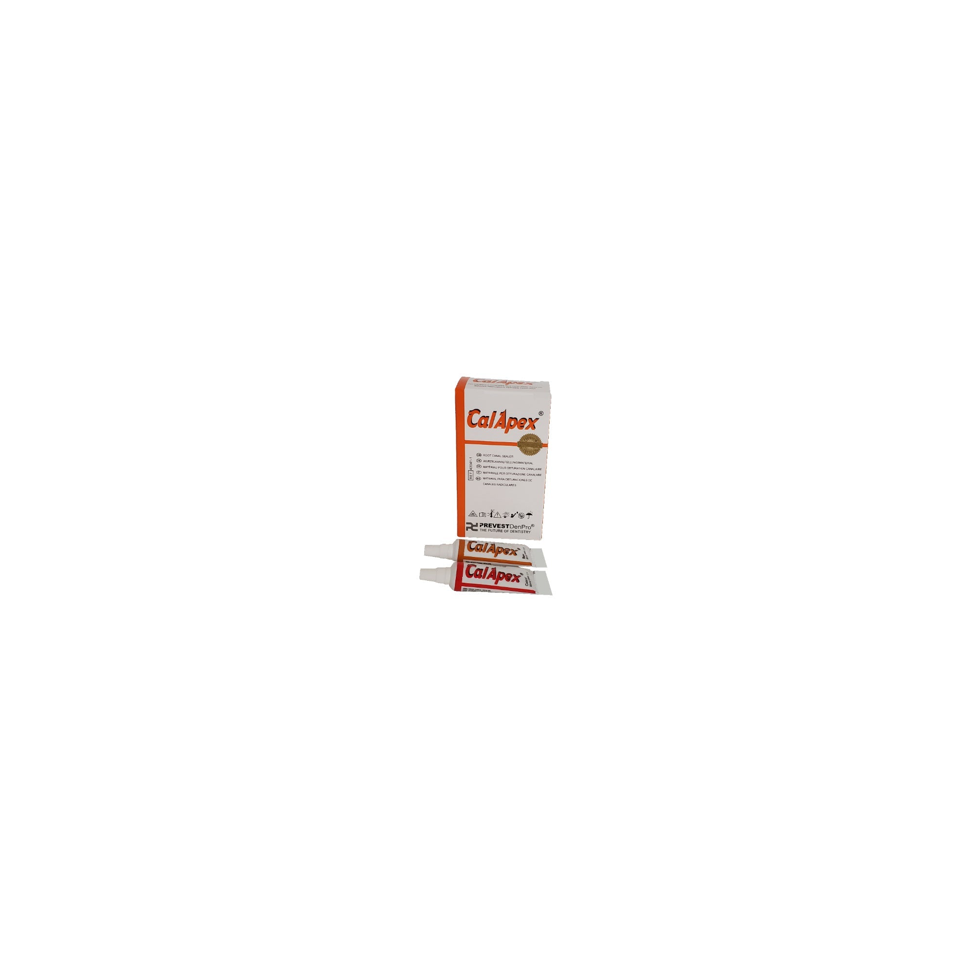 Prevest Denpro CalApex Non-eugenol, Calcium Hydroxide Based Polymeric Root Canal Sealant Packaging - Net Content 20 g - 1 x