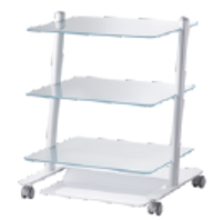 CART IMPLANT CENTER                                                                                           Dimensions : 54x66x79 cm, Three glass trays : 50x60 cm,  connections for water and electricity