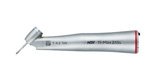 NSK Ti-Max Z45L Titanium Optic 45 Degrees C/A H/piece 1:4.2 Incr, Quattro Spray,  For FG bur