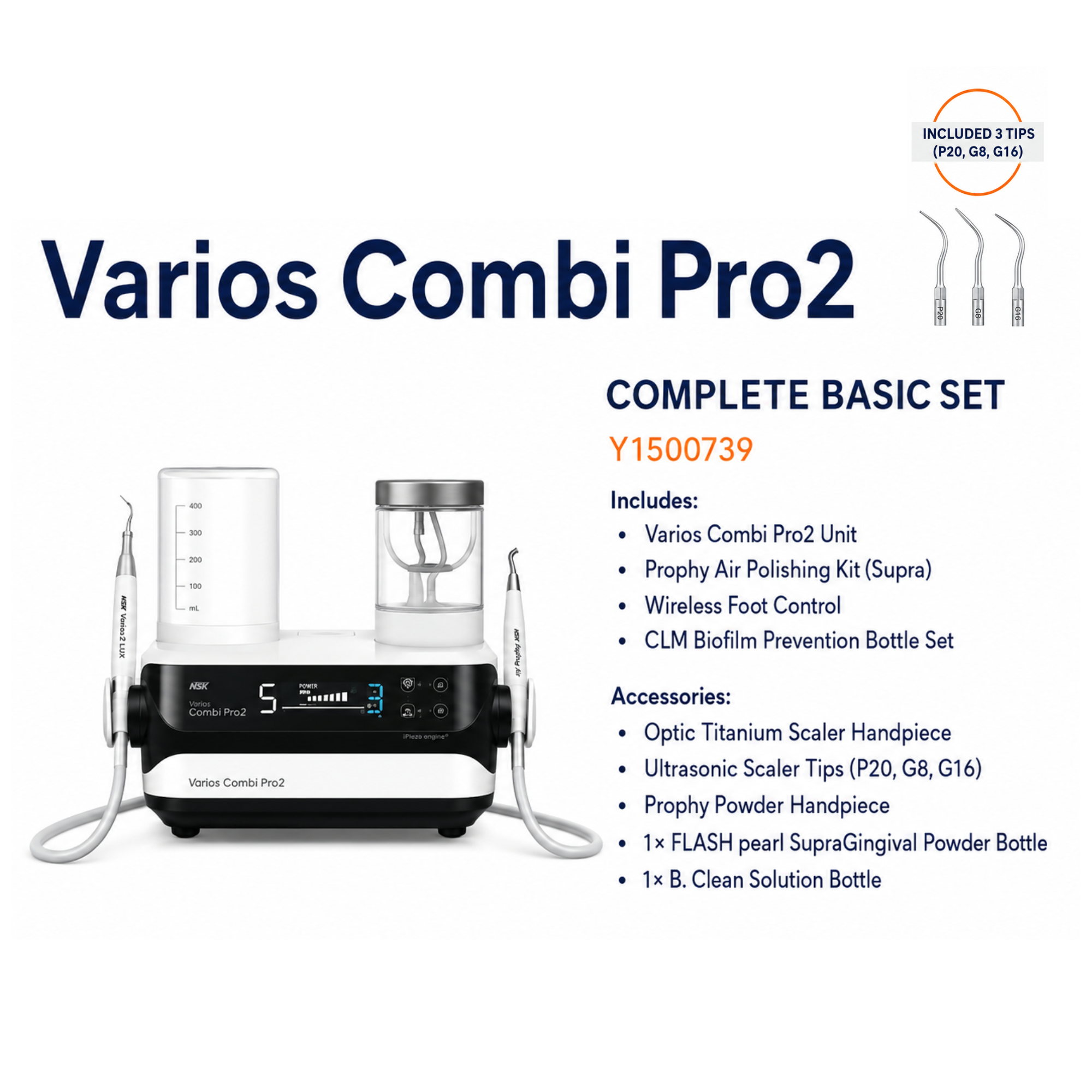 NSK Varios Combi Pro2 COMPLETE BASIC SET