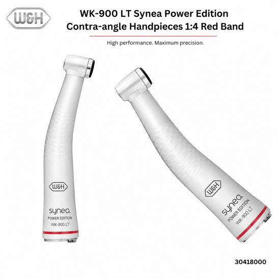 Two dental contra-angle handpieces with W&H Red band