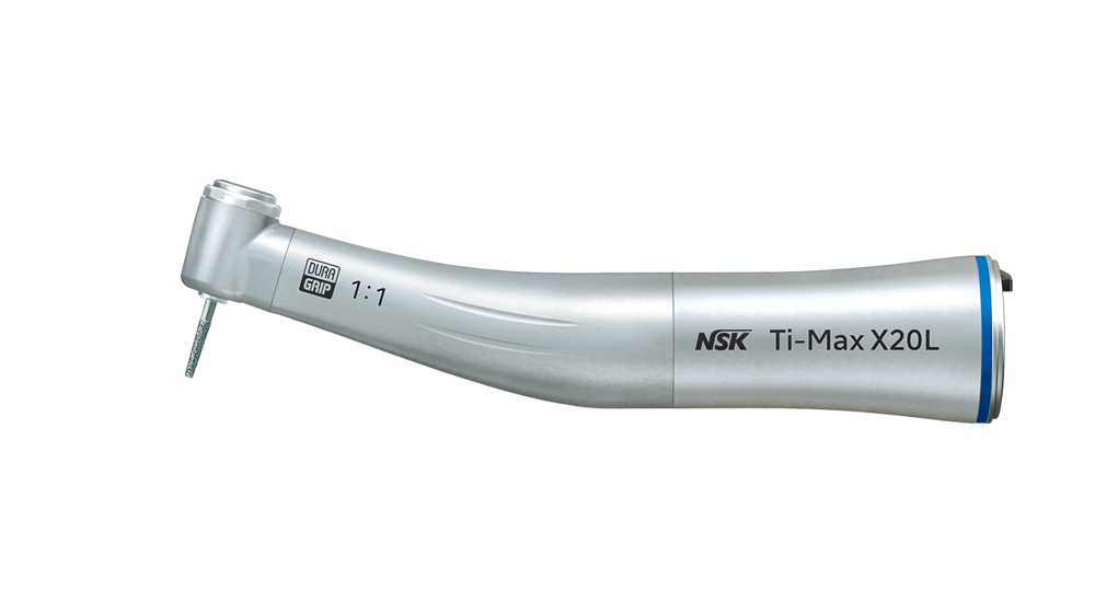 NSK Ti-Max X20L Titanium Optic E Type Lux Contra Angle Hpce 1:1 speed ratio For FG Burs