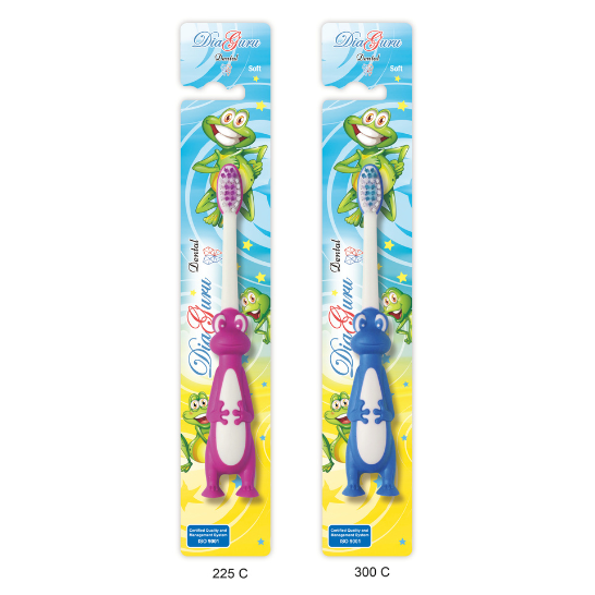 Diaguru Dental Kids Toothbrush, Plastic Handle Box/12