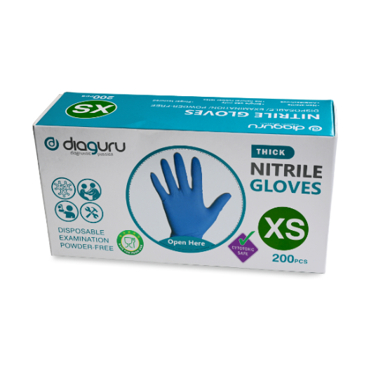 Disposable Examination Powder Free Nitrile Gloves 200 Pcs Large