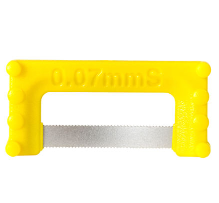 Directa ContacEZ IPR Yellow Starter serrated strips 0.07 mm pack of 8