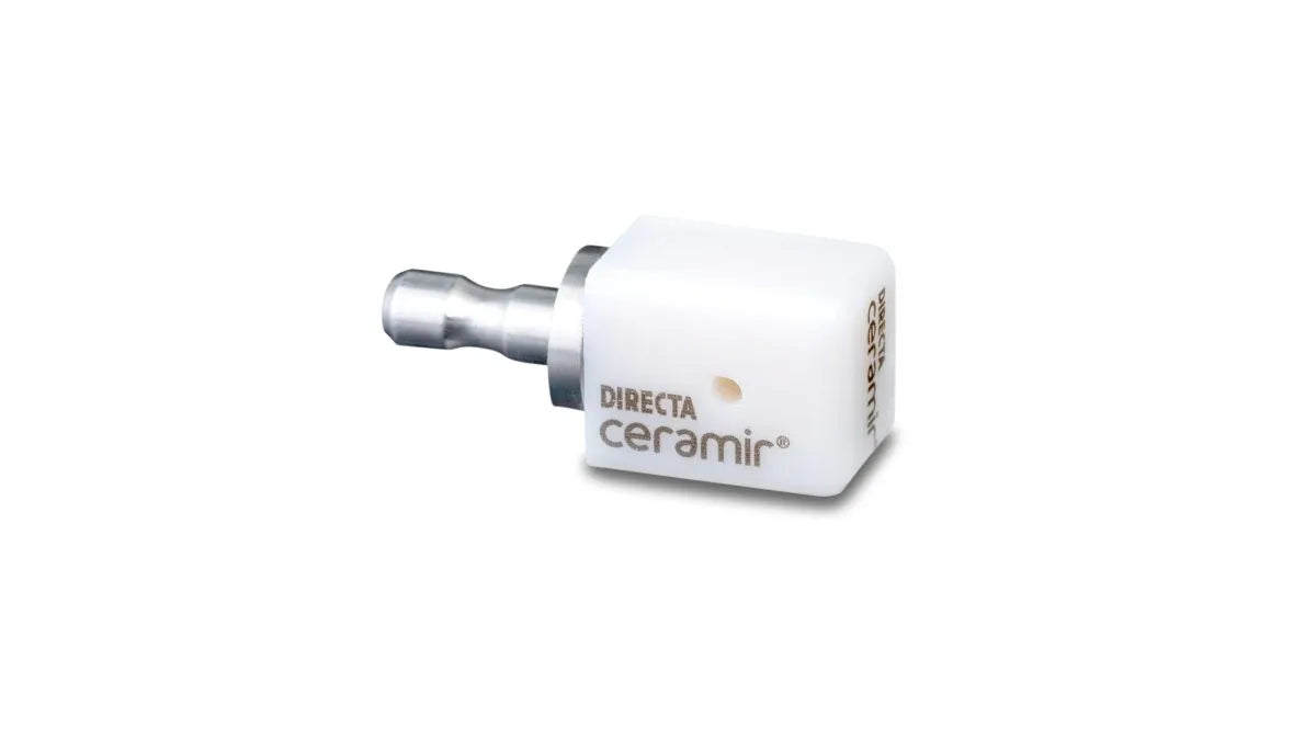 Directa Ceramir CAD/CAM i-Block (Abutment Hole Ø S) A0 Shade (Chroma) - 12 × 14 × 18 mm - Pack of 5