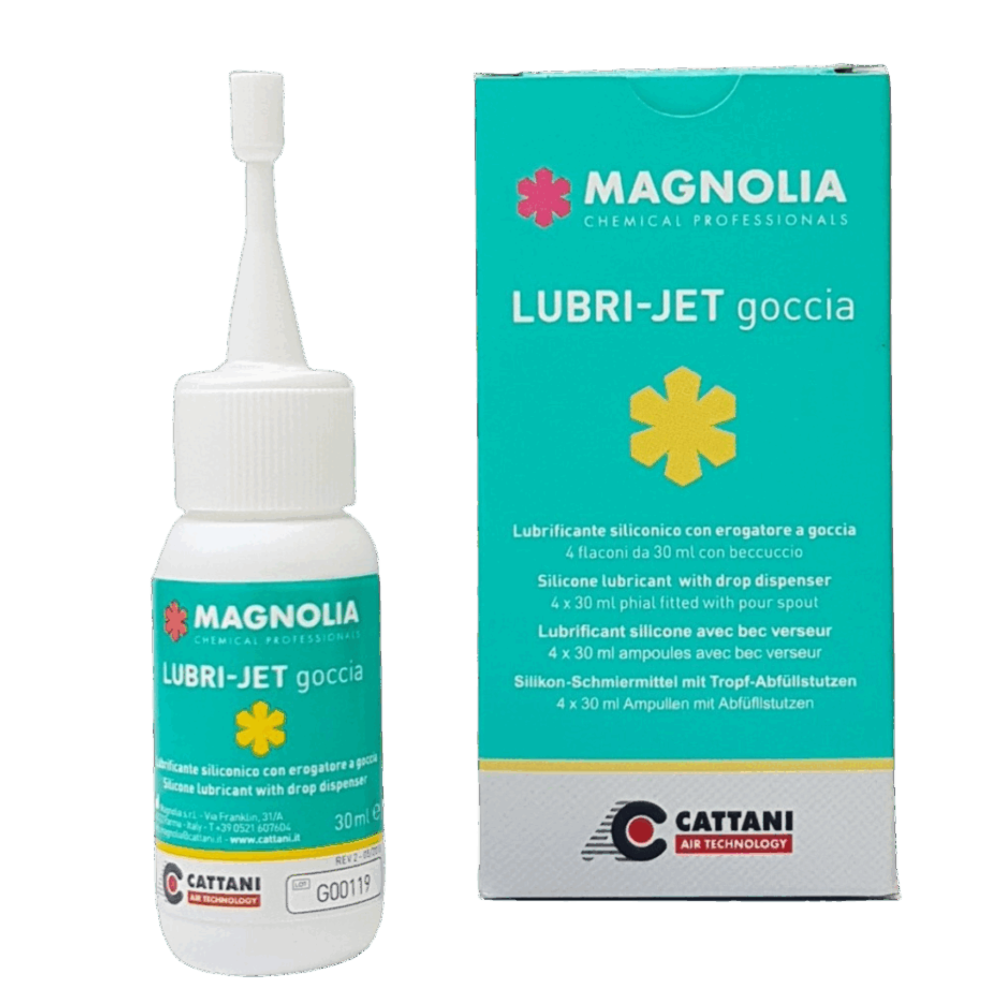 Cattani LUBRI-JET Silicone Lubricant Drops(4 pack)