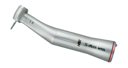 NSK S-Max M95L Stainless Steel Optic E Type Lux Contra Angle Handpiece 1:5 Increasing For FG burs