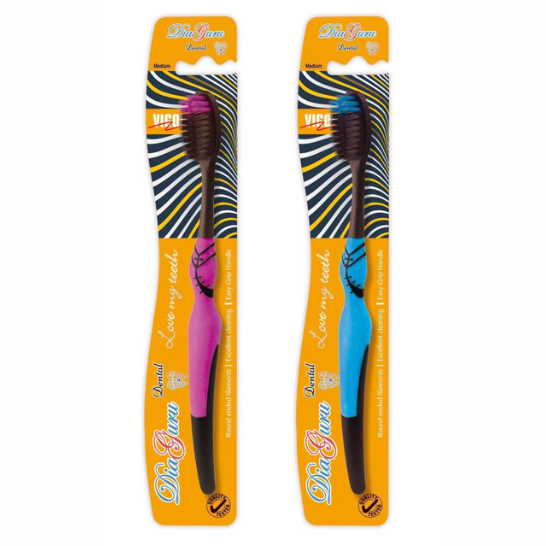 Diaguru Dental Adult Toothbrush, Plastic Handle Box/12