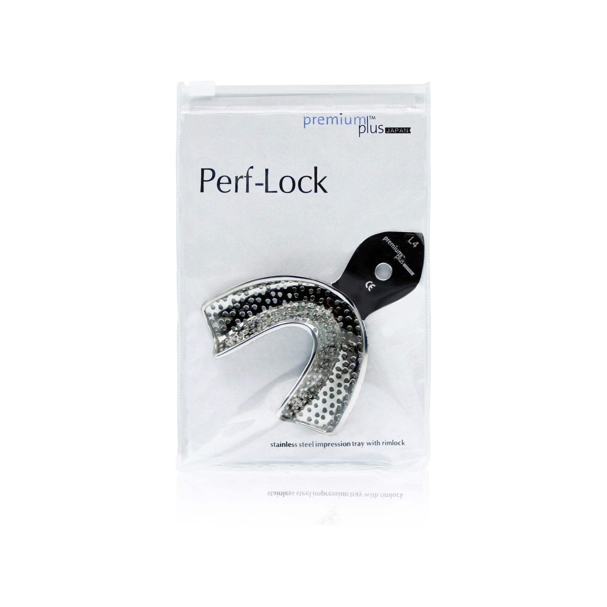 Premium Plus Japan Perf-Lock Lower L stainless steel impression tray