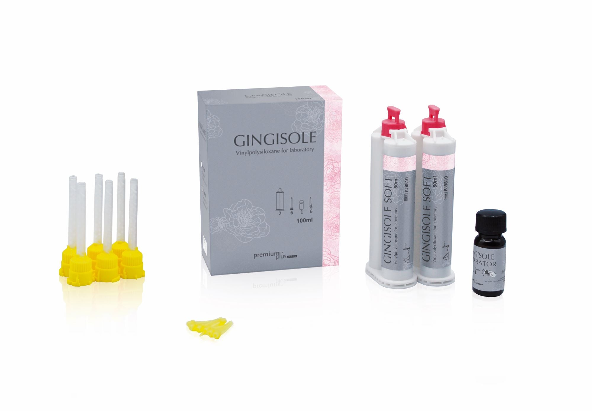 Premium Plus Japan Gingisole Gingival Mask Silicone 2 × 50 mL