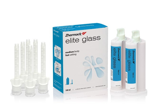 Zhermack Elite Glass Transparent Matrix Silicone 2 × 50 mL