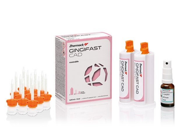 Zhermack Gingifast Rigid Gingival Mask Silicone 2 × 50 mL