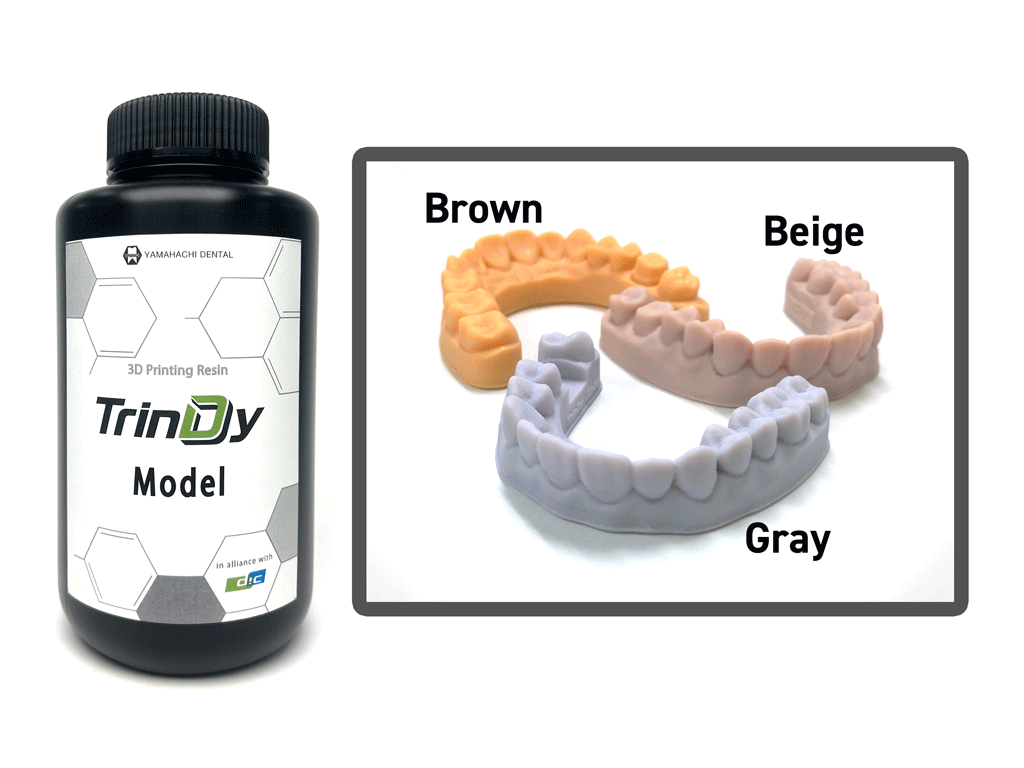 Yamahachi Dental TrinDy Model 3D Printing Resin for Dental Models - Beige - 1 kg