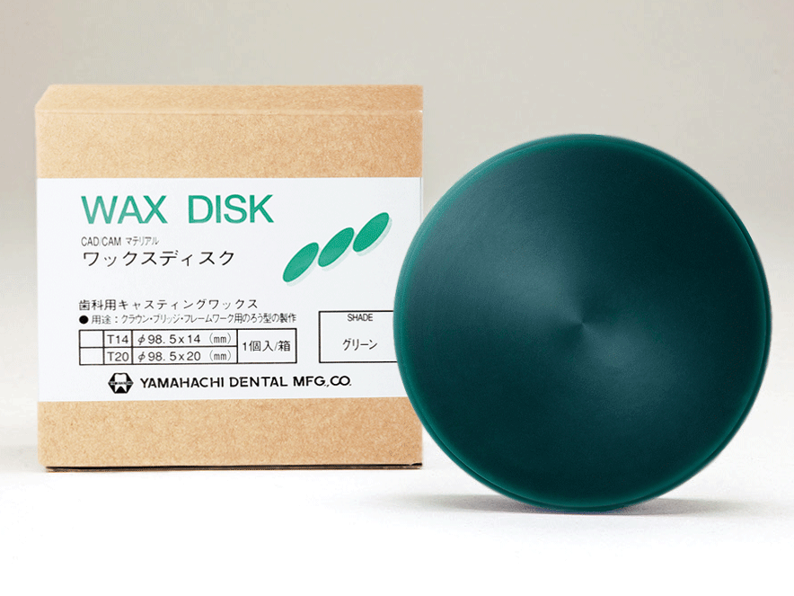 Yamahachi Dental Open Type Milling Wax Discs - 98.5 × 10 mm - Green