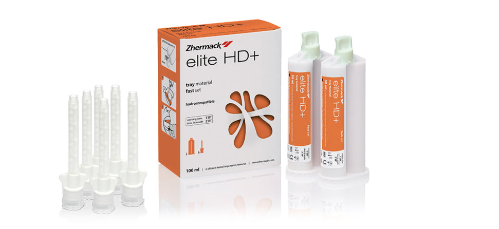 Zhermack Elite HD+ fast set VPS tray material 2 × 50 mL