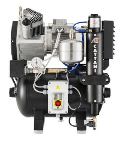 AC200 2 Cylinder Oil-free Dental Compressor with Pre-filter | 2-3 chairs